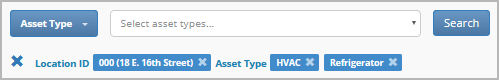 Dynamically filtering assets by multiple criteria on the Assets tab