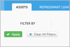 Filtering assets on the assets list