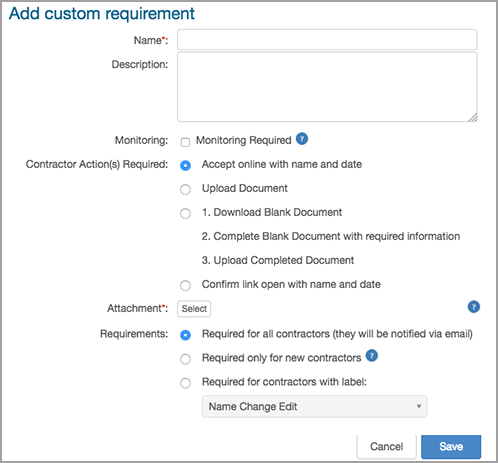Adding a new custom requirement