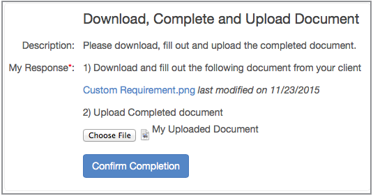 Download, Complete and Upload Document
